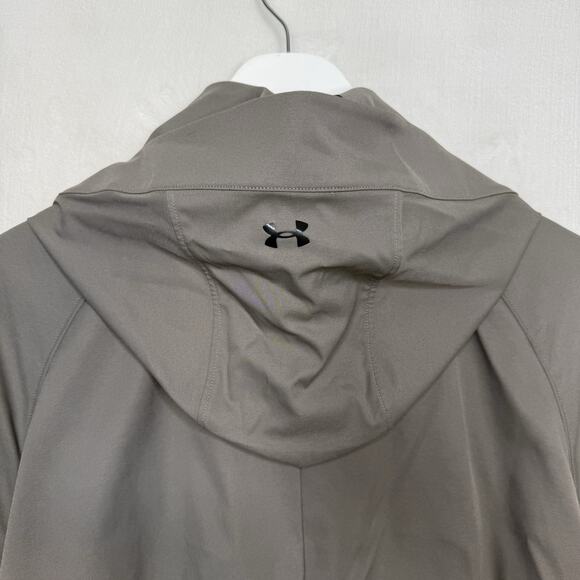 UNDER ARMOUR Misty Copeland Vented Trench Jacket Loose Fit Mink Gray HTF Sz XL - Picture 12 of 16